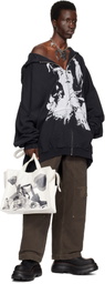 VAQUERA Black Giant Zip Hoodie