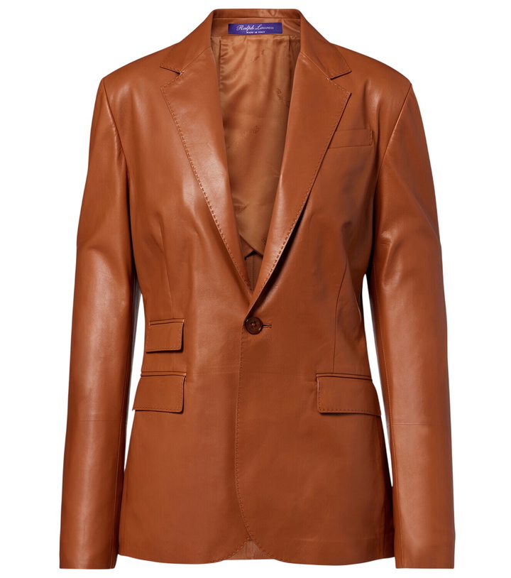 Photo: Ralph Lauren Collection Parker leather blazer