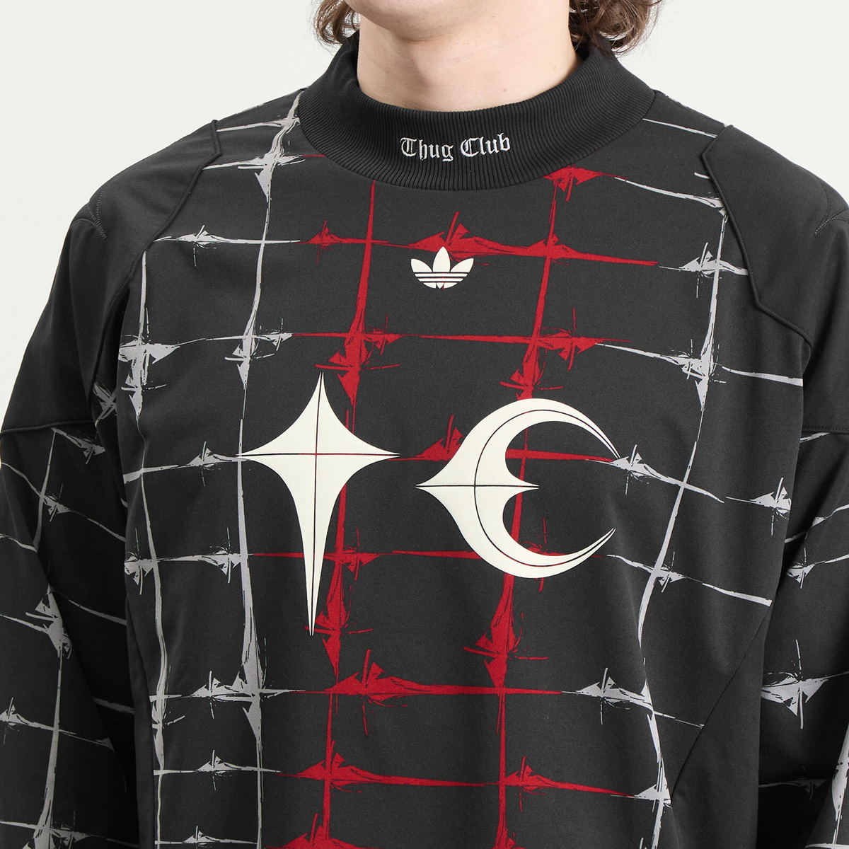 トップス adidas x Thug Club Goalie T-Shirt Long Adidas Men's x Thug Club Goalie Long Sleeve Top in Black adidas