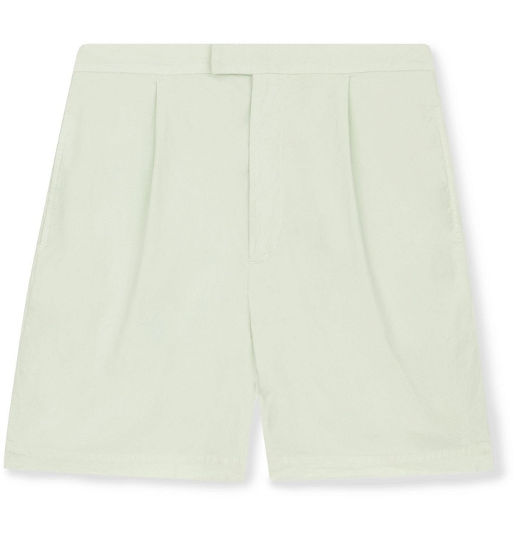 Photo: Nanushka - North Organic Stretch Cotton-Blend Shorts - Green