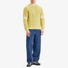 New Amsterdam Surf Association Men's Logo Crew Knit Sweater in Apple Green