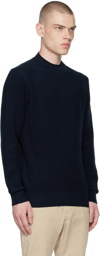 Sunspel Navy Fisherman Sweater