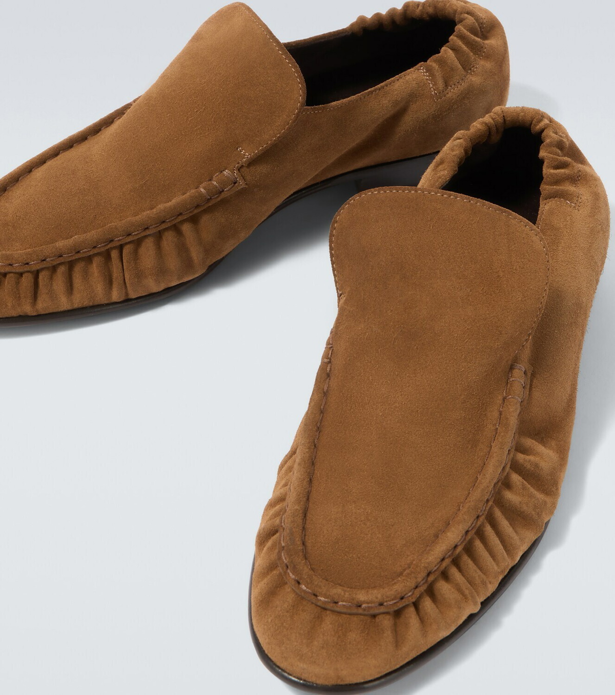 The Row Soft Two suede loafers