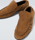 The Row Soft Two suede loafers