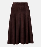 Stouls Suede midi skirt