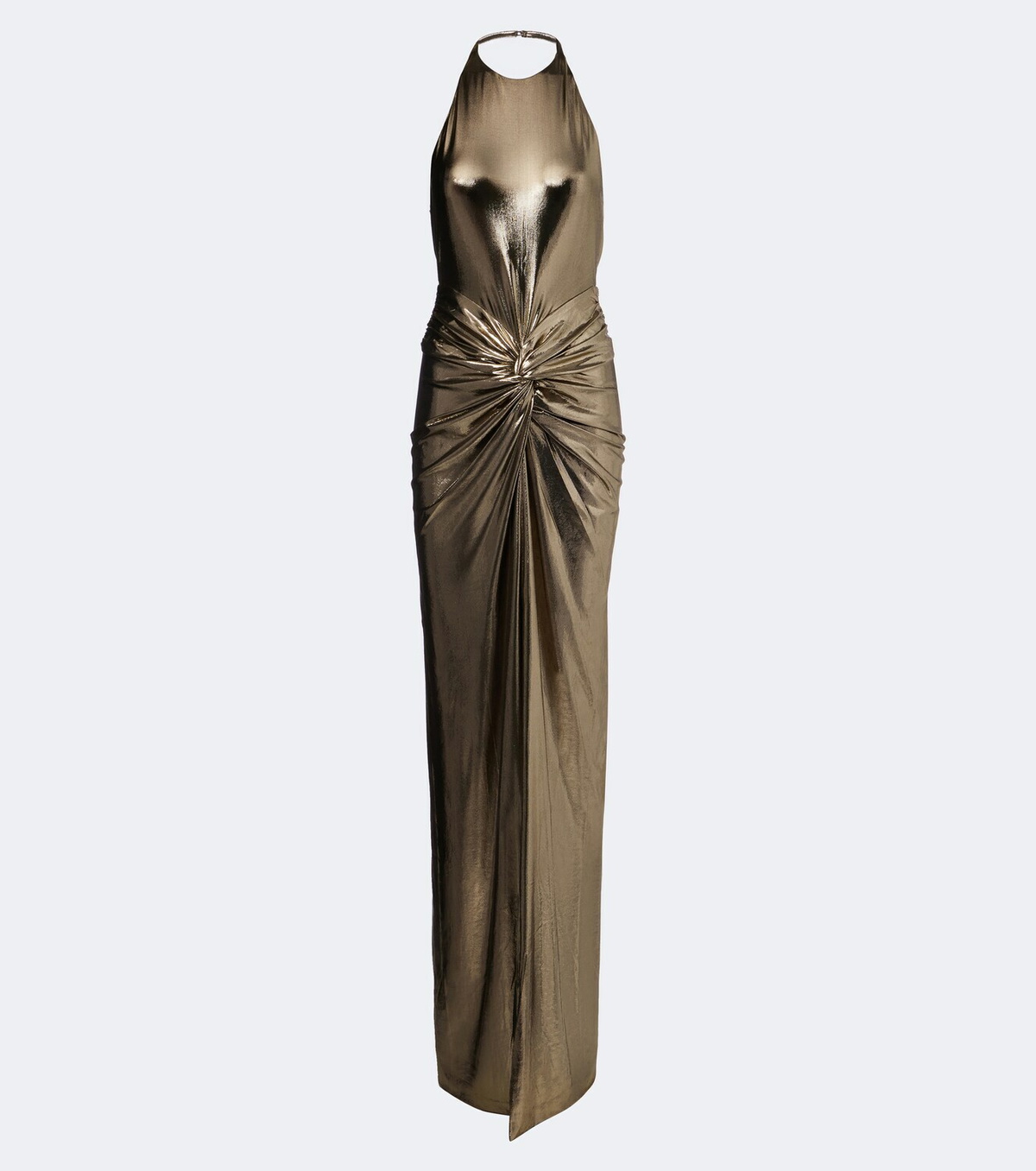 Retrofête Anida gathered halterneck gown