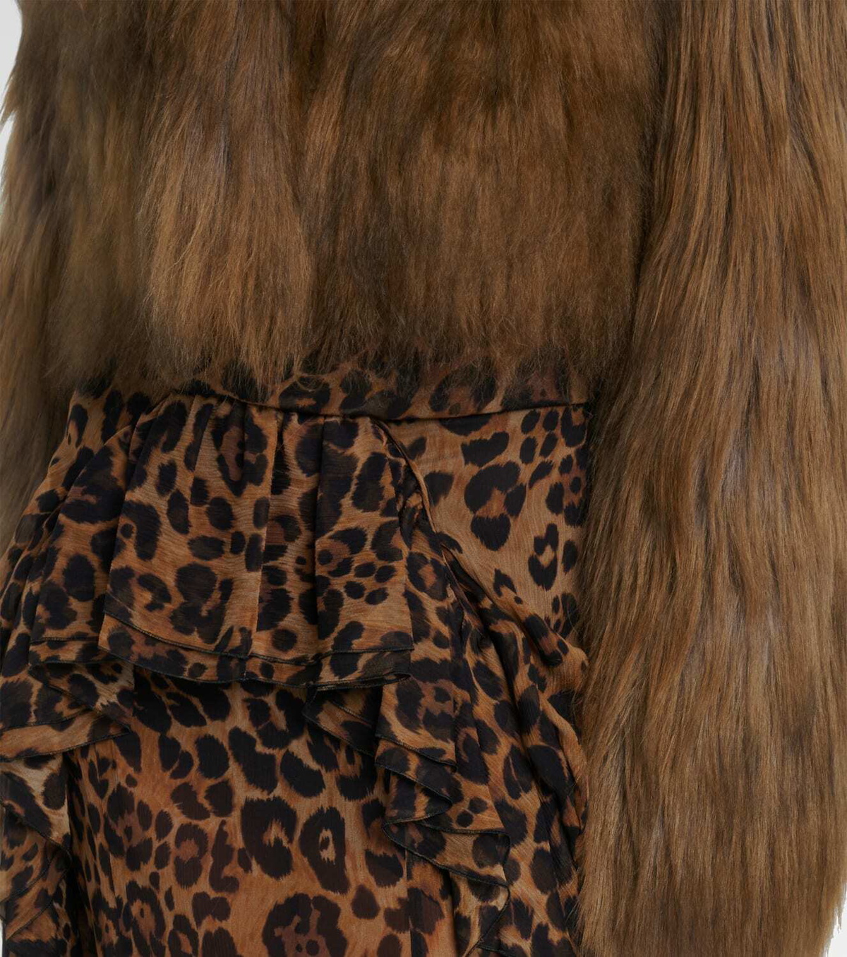 Blumarine Cropped shearling jacket