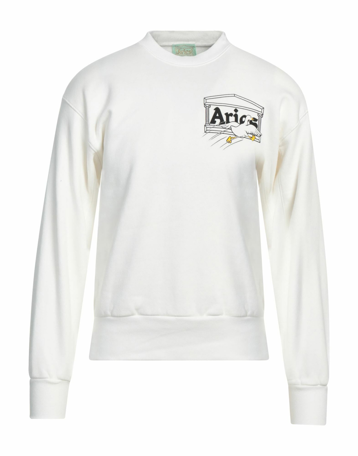 Aries Mens Sweatshirt in White