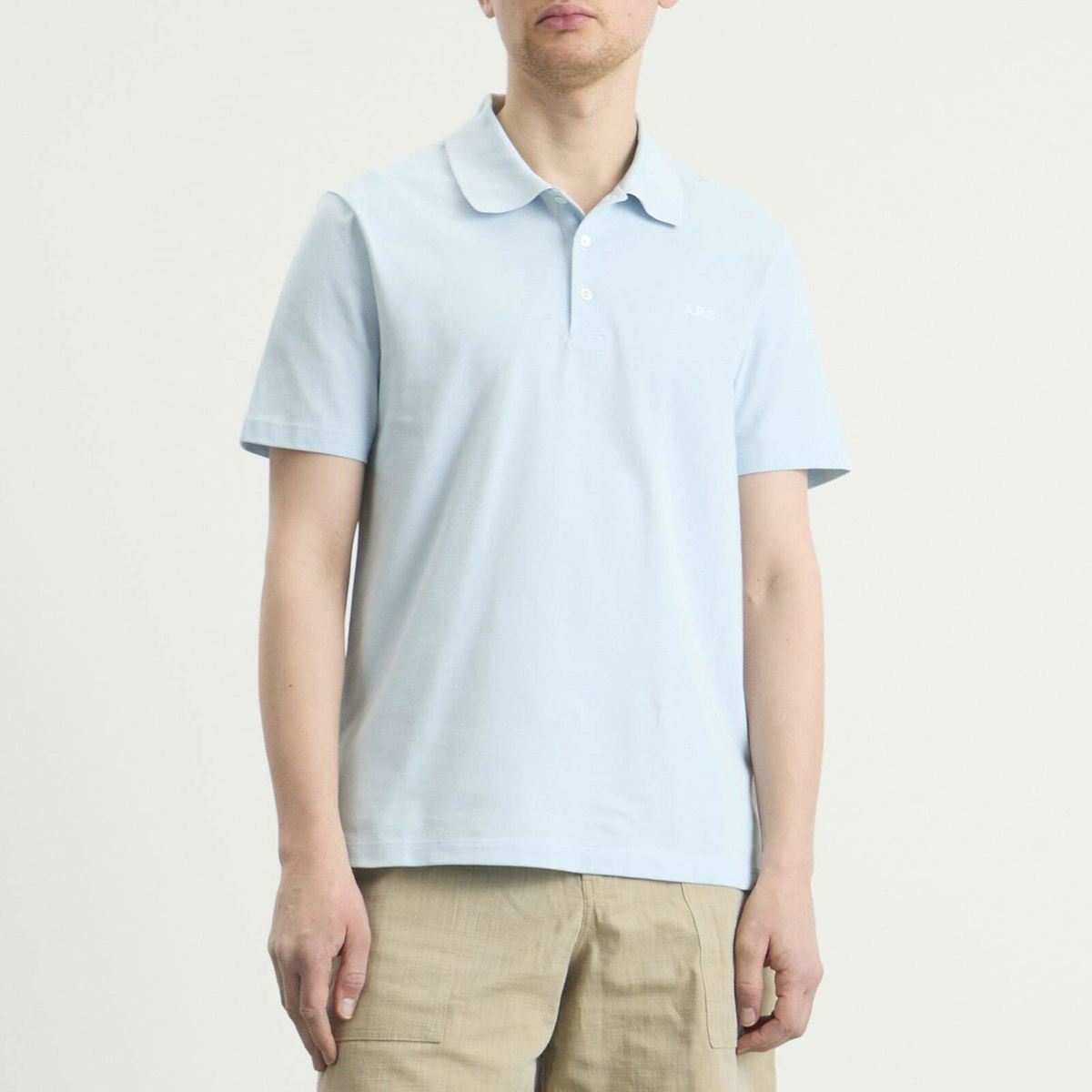 A.P.C. Men's Standard Polo in Sky Blue