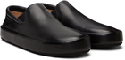 Marsèll Black Cassapelle Leather Slip-on Sneakers