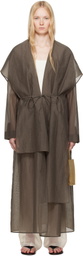 Ruohan Brown Copperi Trench Coat