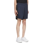 Acne Studios Navy and Black Side-Stripe Track Shorts