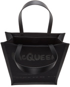 Alexander McQueen Black Graffiti Tote