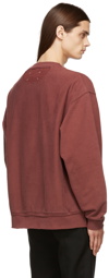 Maison Margiela Burgundy Uniform Sweatshirt