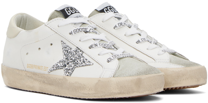 Golden Goose SSENSE Exclusive White Super-Star Sneakers  display picture 1