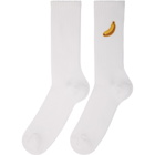 Acne Studios SSENSE Exclusive White Monster in My Pocket Edition Banana Socks