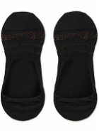 Berluti - Logo-Jacquard Stretch Cotton-Blend No-Show Socks - Black
