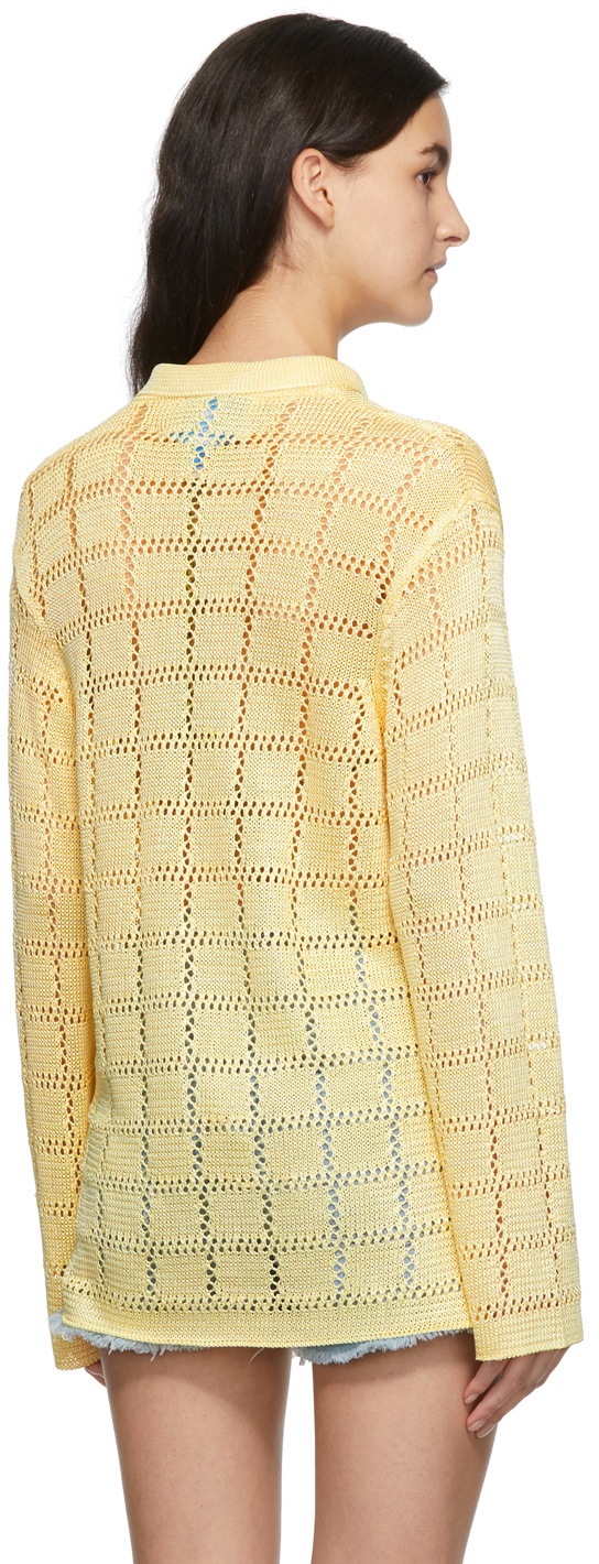 Calle Del Mar Yellow Patchwork Long Sleeve Shirt