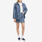Kenzo Dazzle Stripe Blue Mini Skirt in Rinse Blue Denim