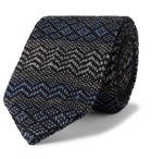 Missoni - 6.5cm Crochet-Knit Wool and Silk-Blend Tie - Blue