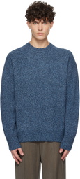 YLÈVE Blue Wool & Cashmere Sweater