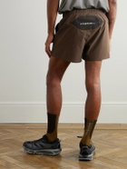 Portal - Marka Liner 5" Mesh-Trimmed Recycled-Shell Running Shorts - Brown