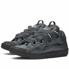 Lanvin Men's Curb Sneakers in Dark Grey