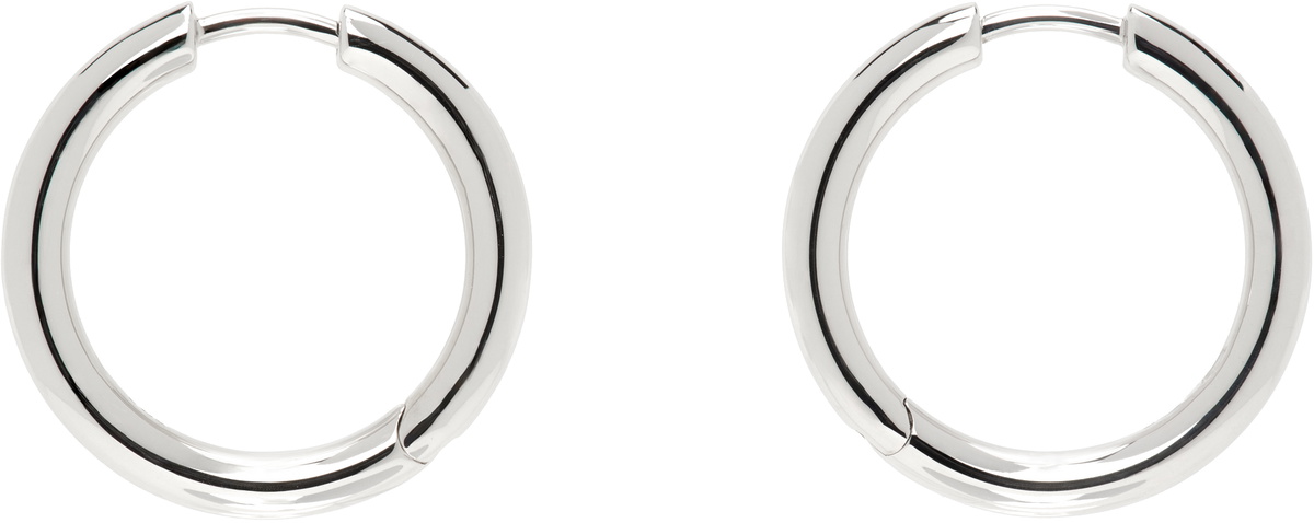 Tom Wood Small Classic Hoop Earrings | Silver | FARFETCH CA