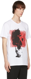 Alexander McQueen White Punk Skull Oversize T-Shirt