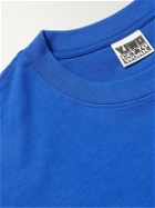 Y,IWO - Logo-Print Cotton-Jersey T-Shirt - Blue