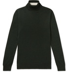 Mr P. - Slim-Fit Merino Wool Rollneck Sweater - Green