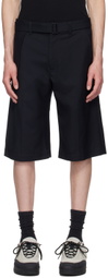 HELIOT EMIL Black Robur Shorts