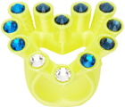 Roussey SSENSE Exclusive Yellow 3D-Printed Single Luv Ring