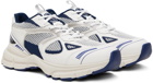 Axel Arigato White & Navy Marathon Runner Sneakers