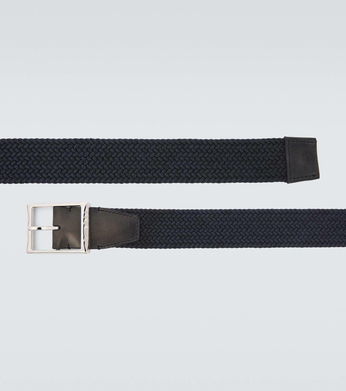 Berluti Leather-trimmed belt