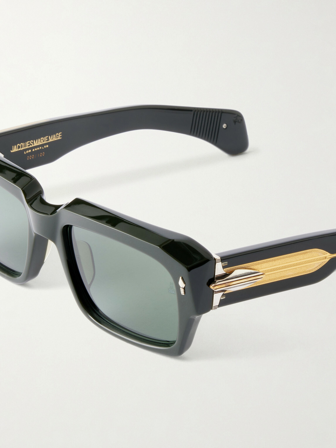 Jacques Marie Mage - Dakota Rectangular-Frame Acetate Sunglasses