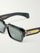 Jacques Marie Mage - Dakota Rectangular-Frame Acetate Sunglasses
