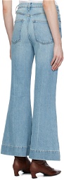 FRAME Blue 'The Extreme Flare Ankle' Jeans