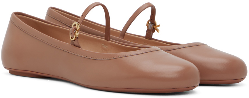 Gianvito Rossi Pink Carla Ballerina Flats
