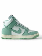 Nike - Dunk Hi 1985 Denim and Leather High-Top Sneakers - Green