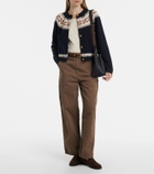 Frame Fair Isle cashmere cardigan