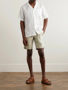 Incotex - Slim-Fit Straight-Leg Stretch-Cotton Poplin Bermuda Shorts - Neutrals