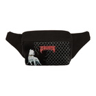 Marcelo Burlon County of Milan Black Dogo Fanny Pouch