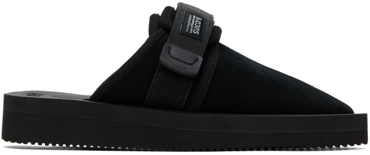 Photo: Suicoke Black ZAVO-VS Slippers