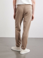 Zegna - Straight-Leg Honeycomb-Knit Cotton, Wool and Silk-Blend Sweatpants - Brown