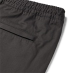 Bottega Veneta - Slim-Fit Tapered Panelled Cotton Trousers - Gray