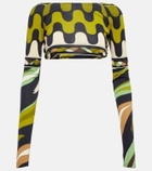Pucci - Printed cropped shirt