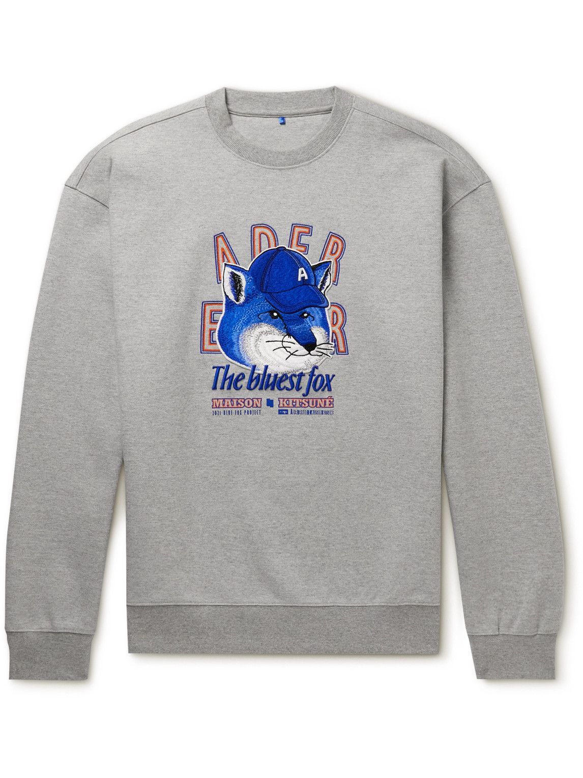 Maison Kitsuné - Ader Error Oversized The Bluest Fox Appliquéd