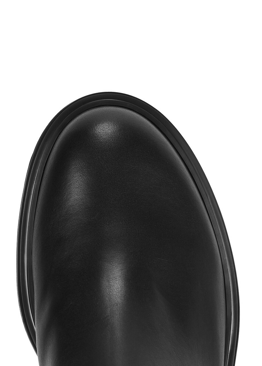 Gianvito Rossi 40 Leather Chelsea Boots Black