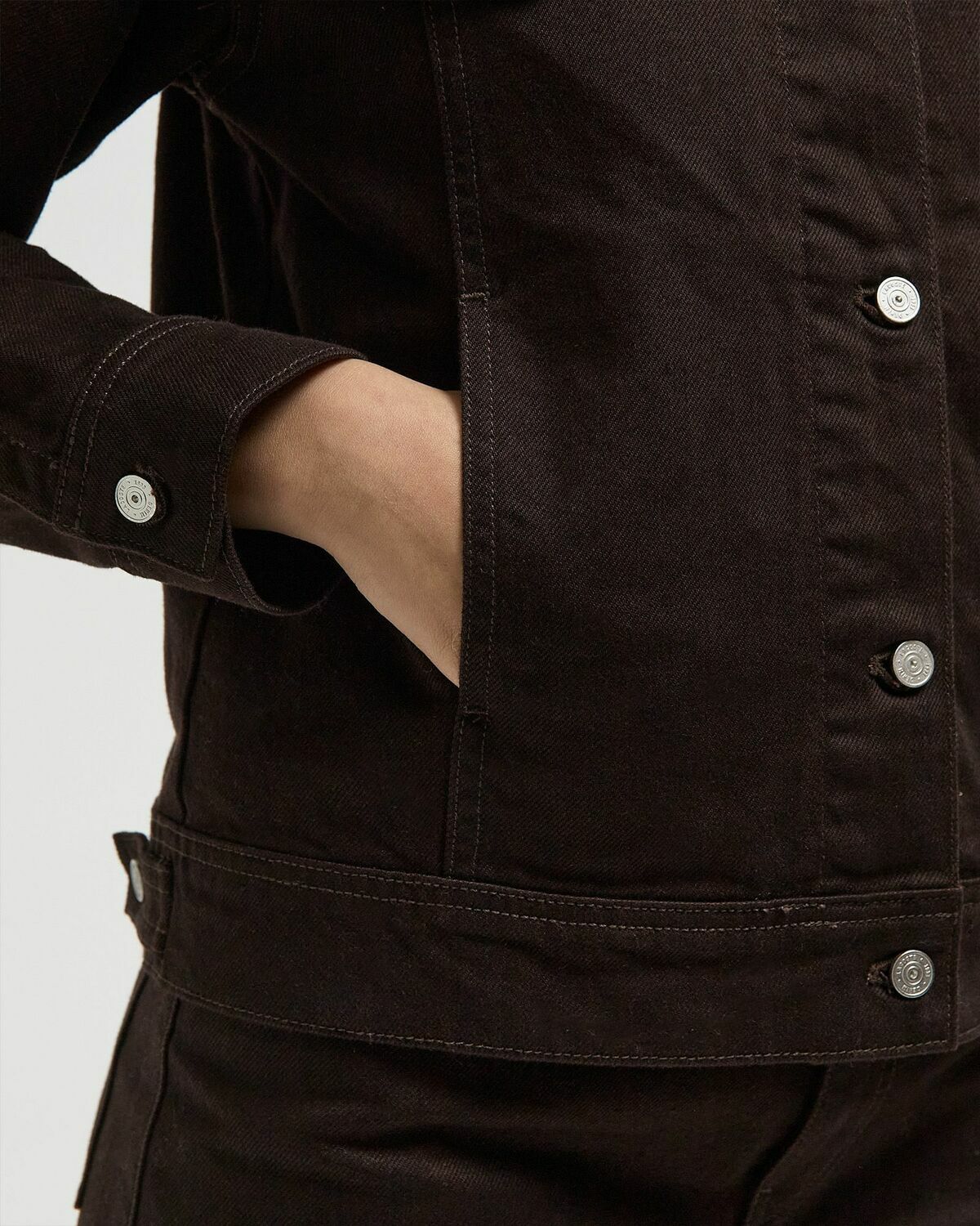Lacoste BLOUSON Brown Womens Denim Jacket